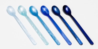 Lindy Techni-Glo Frostee Spoon - Blue - 1/8 oz